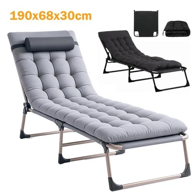 SENSCH 200kg Campingbett Campingliege Gästebett klappbar Sonnenliege Feldbett Liege XXL