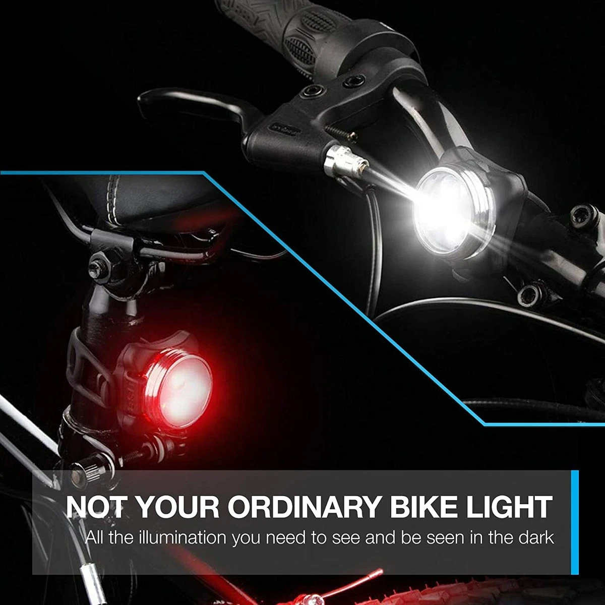 Vont Pyro Bike Light Set USB Rechargeable Super Bright Bicycle