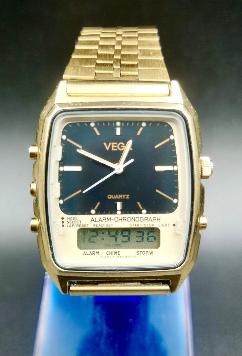 Vintage And Rare VEGA ADEC Analog/Digital Unisex quartz watch
