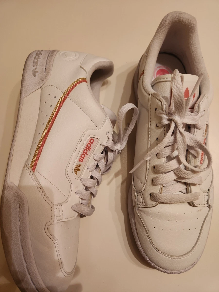 Adidas continental 80 white and pink sale