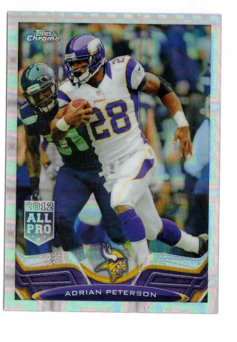 2013 Topps Chrome - Adrian Peterson #100 X-Fractor Refractor