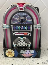 70s ROCK & ROLL JUKEBOX Musical Collectible Illuminated Classic Music Box NEW