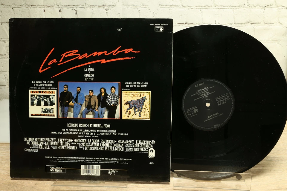 Los Lobos, Maxi-Single LA BAMBA, Vinyl LP 12" 45 RPM, Metronome ‎886 168-1 VG+ ! - Bild 2 von 4