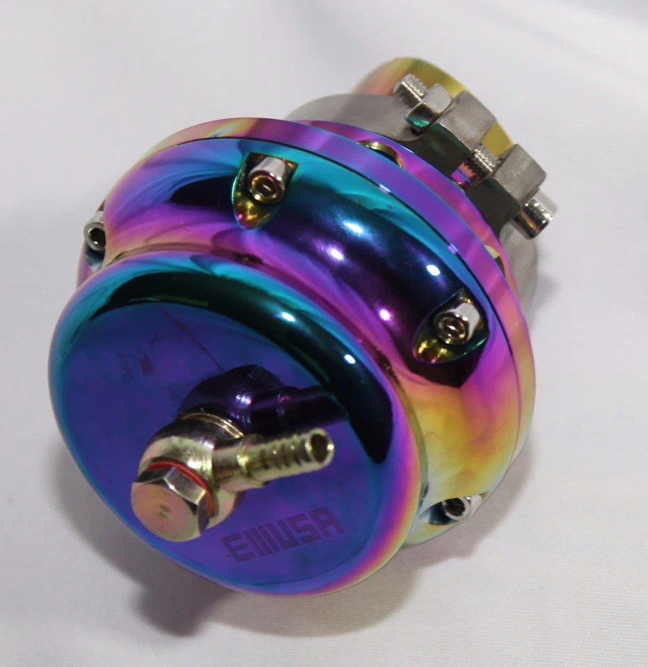 EMUSA Turbo Universal Blow Off Valve 50MM V Band Rainbow Mustang Camaro Neon bov - Image 4 of 4