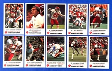 1985 Frito Lay Law Enforcement Kansas City Chiefs 10 Card Set NM/MT