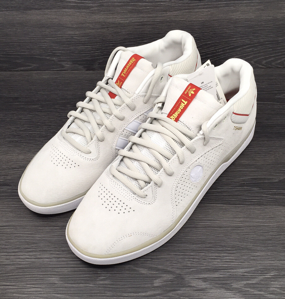 adidas SB Tyshawn x Thrasher, Golf Metallic/Scarlet Size 13M