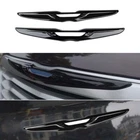 Black Front & Rear Car Logo Badge Emblem Decor Cover Trim For Chrysler 300 2015+