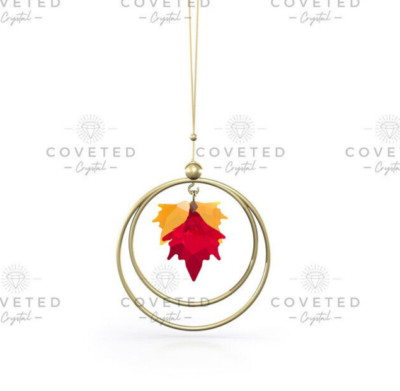 Swarovski Kristall GARTENGESCHICHTEN HERBSTBLÄTTER ORNAMENT 5594494 Neu Originalverpackt Mint