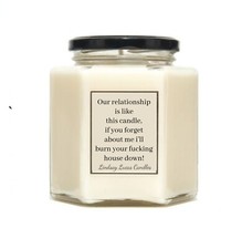 Our Relationship is like this candle, Swearing Friendship Candle Gift