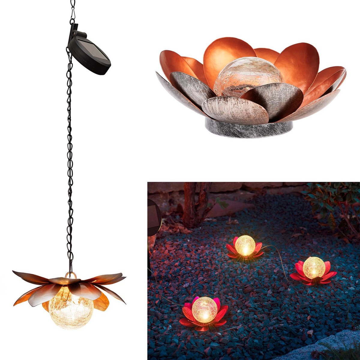 Garden Mile Lanterna Solare Da Giardino Decorazioni Per Esterni - Foto 12