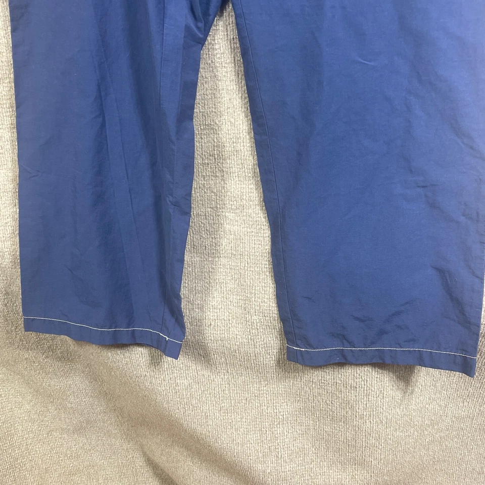 Pantalones deportivos Tommy Hilfiger vintage para mujer 1X 40X31 Y2K azul blanco puntada pierna ancha Foto 4 de 4