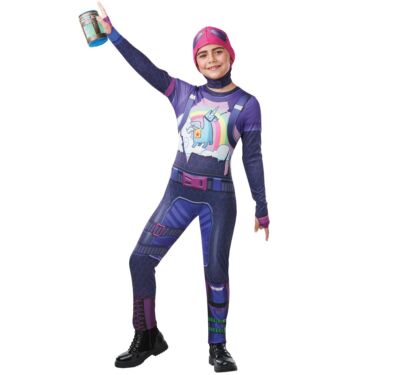 Fortnite Brite Bomber Kostüm Kinder Lizenzkostüm mit Zubehör  9-12 Jahre