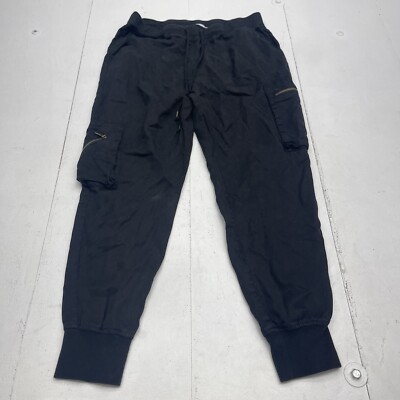 Young Fabulous Broke Black Tencel Cargo Jogger Pants Women's