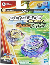Beyblade Burst Quaddrive - Wrath Fafnir F7 Vs Berserk Linwyrm L7 - Hasbro