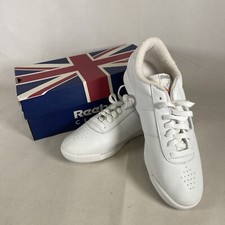 REEBOK -Vtg Princess Freestyle Low White Leather Sneakerina W9-Read 
