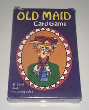 Vintage Old Maid Card Game Complete 38 Card Deck including Rules Original Box