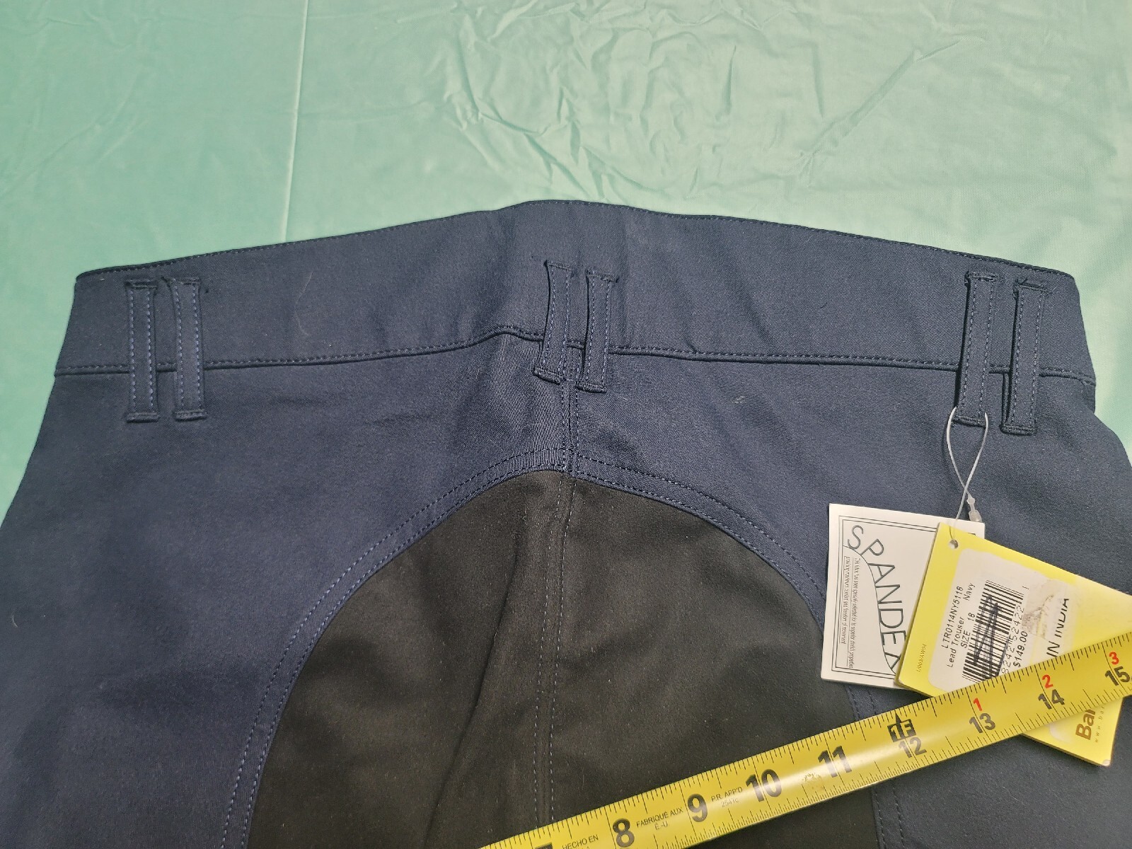 NWT Barbour Riding Show Pants Women's Size 18 NAVY Lead Skinny Trouser B-P-1 image 8
