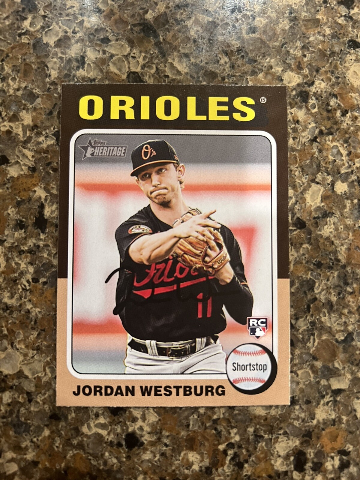2024 Topps Heritage Jordan Westburg RC #229 Baltimore Orioles