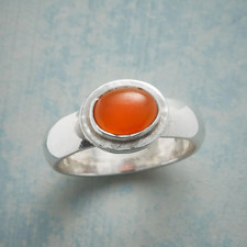 Carnelian Gemstone 925 Sterling Silver Handmade Wedding Ring Gift For Her A-373