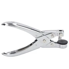 Single Hole Puncher Classic Office Paper Punch Handheld Circle Shaped Hole Pu...