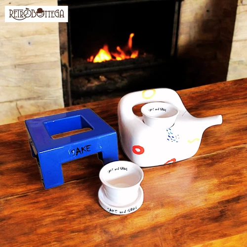 Pottery Pop-Art Art4 Designer Juraj Mihalik Numbered Sake Service (No. 65/50-...