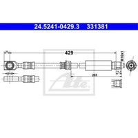 ATE Bremsschlauch Bremsleitung Vorne FüR Opel Zafira B Astra H Caravan