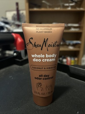 NEW SheaMoisture Plant Based Deodorant Cream Coconut & Hibiscus 2.5oz