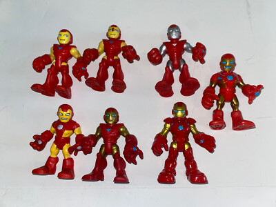 Marvel Playskool Heroes Lot Iron Man Mark Hall Armor Classic Silver Centurion