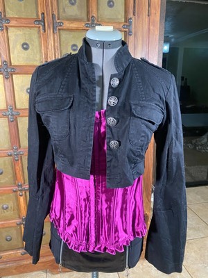 denim shrug jacket