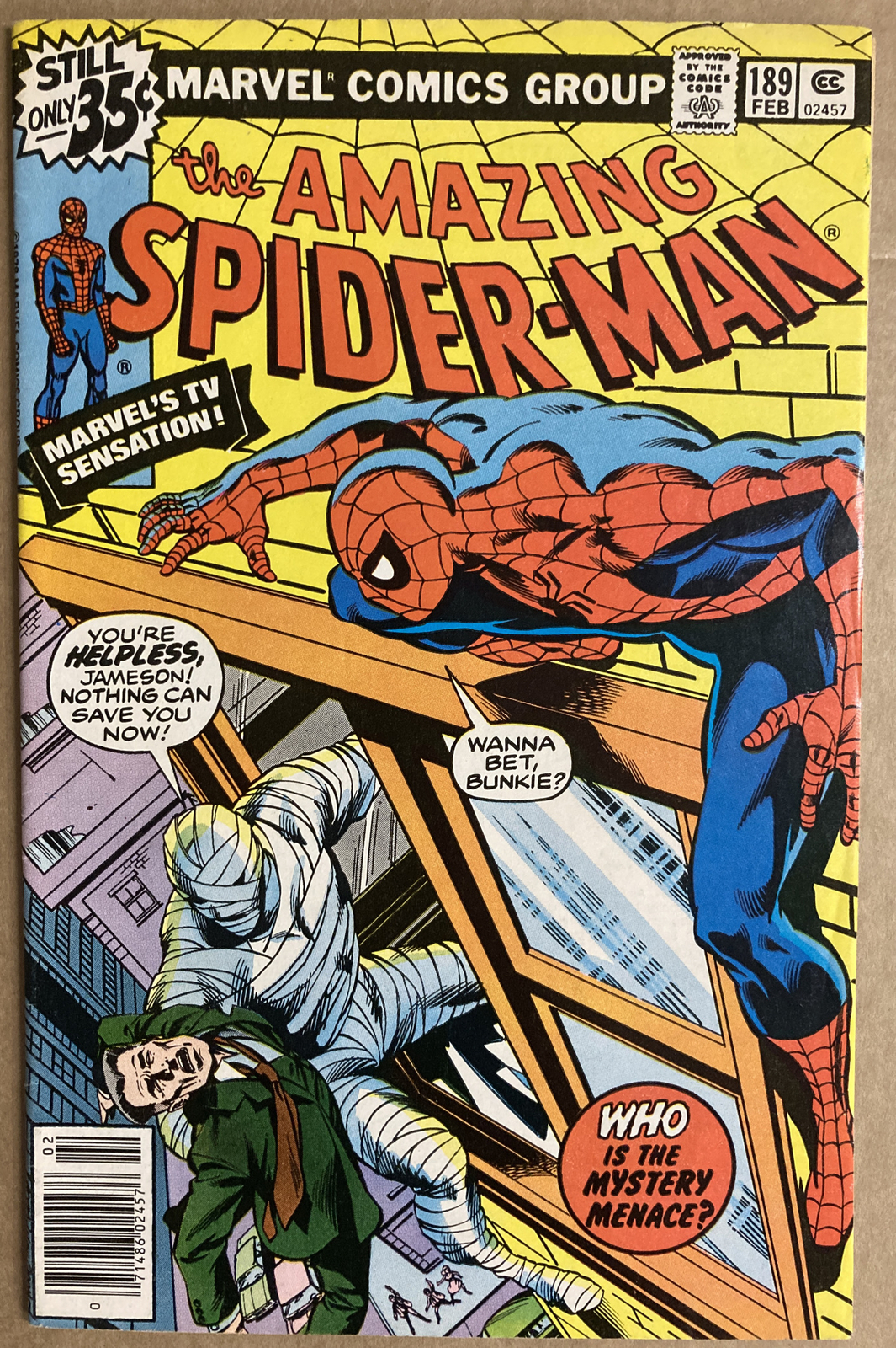 The Amazing Spider-Man #189 VF+ Feb 1979 John Byrne Art Marv Wolfman Story