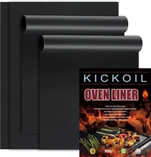 Oven Liners for Bottom of Oven 4 Pack Large Thick Heavy Duty Nonstick Oven Mat f