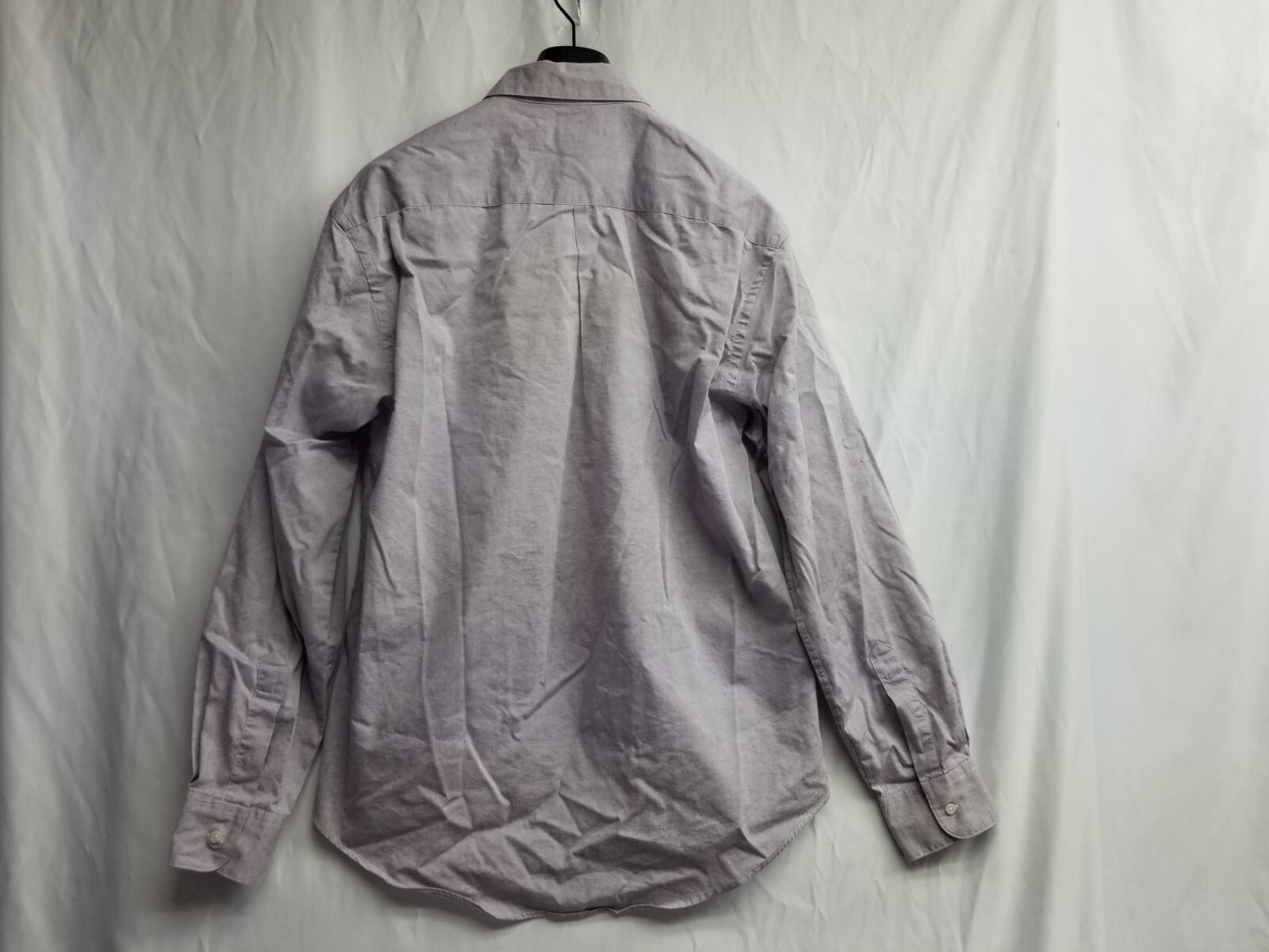 Yves Saint Laurent Camicia Uomo 15 5 34 35 Beige Vintage Vestito Bottoni Viola