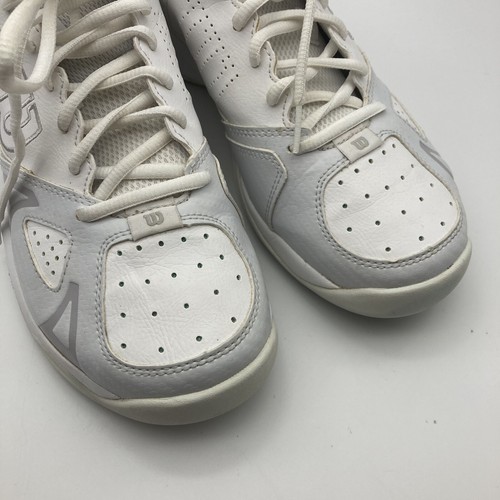 Tenis Wilson Rush Pro 2.5 blancas, para mujer talla 9.5, precio de venta sugerido por el fabricante $109 - Imagen 11 de 14