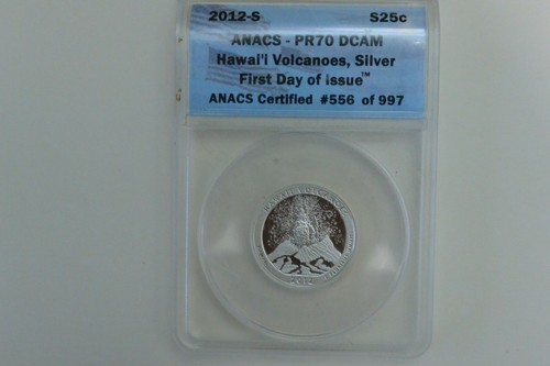 2012 S SILVER National Parks Quarter Set ANACS PR70DCAM First Day of Issue - Picture 6 of 11