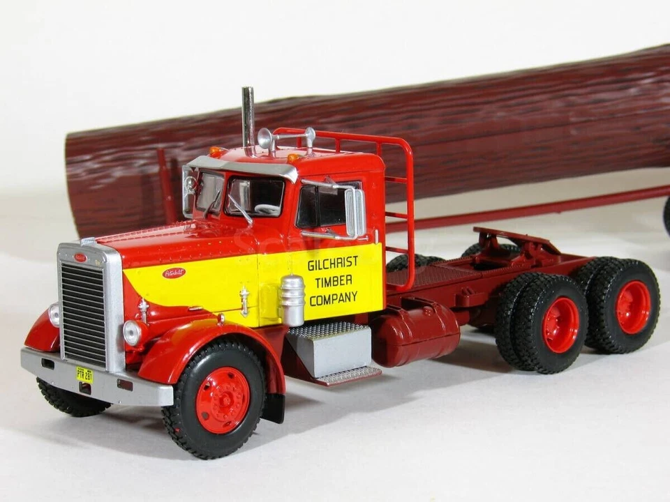 PETERBILT 281 AVEC SA SEMI-REMORQUE TRANSPORT DE BOIS 1/43ème - Photo 2/3
