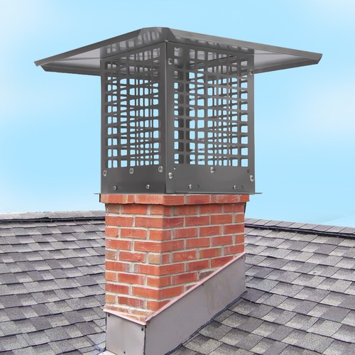 8" Outdoor Chimney Cap Adjustable Fireplace Chimney Flue Cover Clay Flue Tile eBay