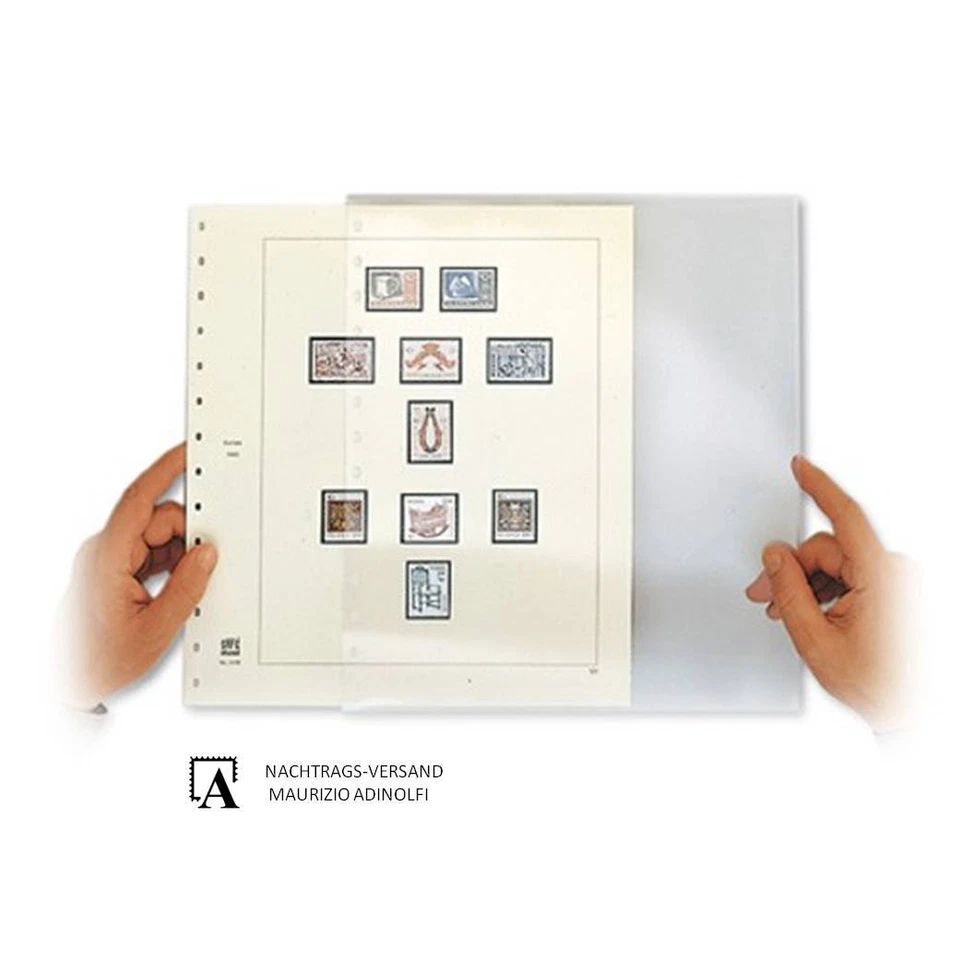 SAFE Blattschutzhüllen 756 für dual Briefmarken Albenblätter Favorit 10er-Pack