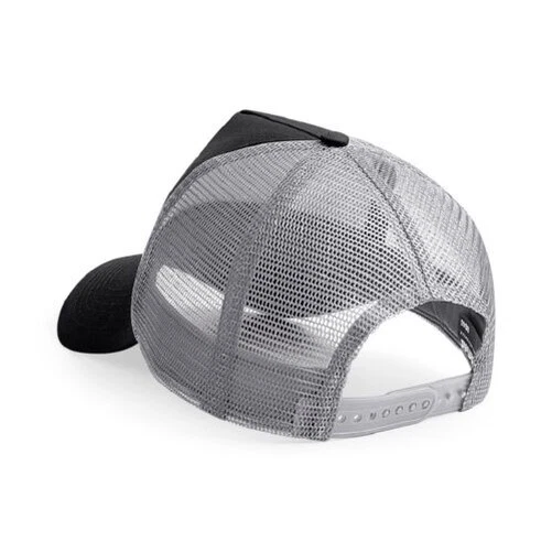 Beechfield B640 Half Mesh Trucker Cotton Front Panel Peak Baseball Cap Hat - Immagine 2 di 2