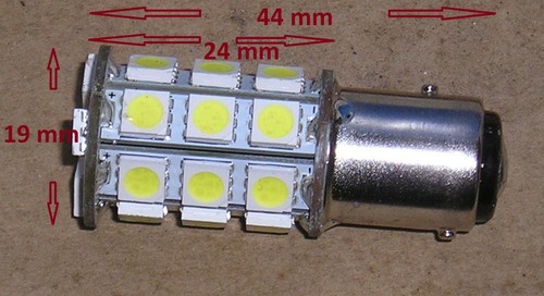 anchor light globe for boats, BA15d or BAY15d, multi-volt + non-polarity - Picture 7 of 7