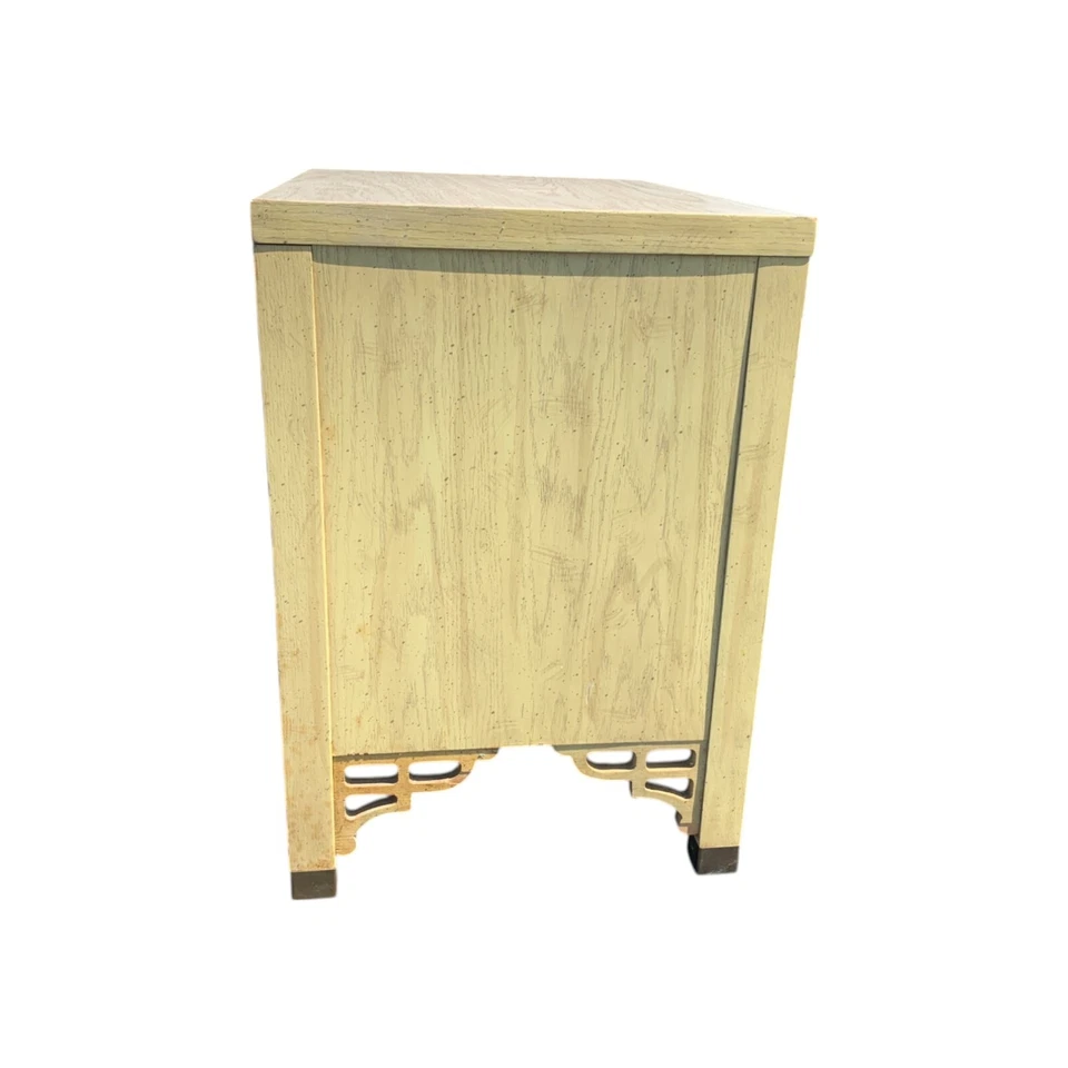 Mesita de Noche Dixie Shangri-La Chinoserie Calado Estado Original  Foto 4 de 4