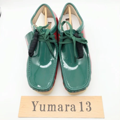 Supreme × Clarks Patent Leather Wallabee Multicolor 26176853 UK 4