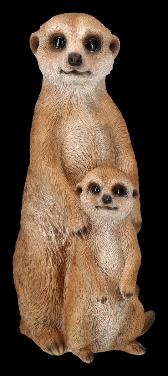 Garden Figure - Meerkats Family - HotAnt Garden Decoration Realistic Gift