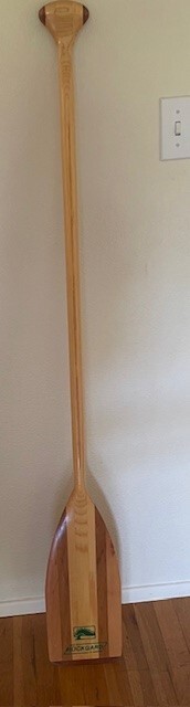 USED Rockgard  Bending branches 58 inch wood canoe paddle