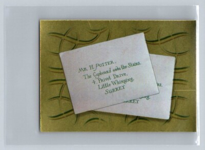 2001 Panini Harry Potter and the Philosopher's Stone Album Sticker #21 Letter