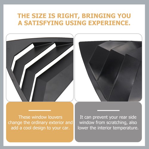 Car Side Vent Decoration Window Louvers for Trim Rear Shutter Cover - Picture 5 of 12
