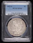 1893 S Morgan Silver Dollar PCGS XF-40