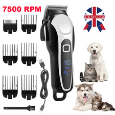 7500 RPM Pet Dog Grooming Clipper Thick Fur Hair Trimmer Electric Shaver Kit