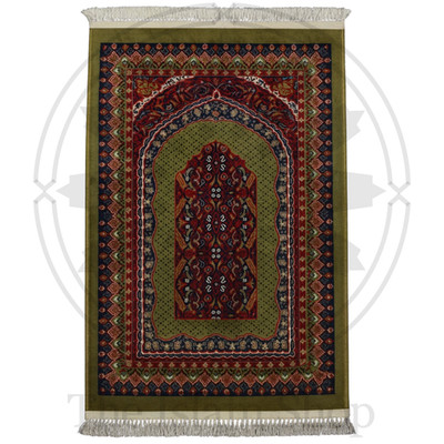 Al-Qadīm Vintage persischer handgeknüpfter Gebetsteppich - Rubin Heritage Edition