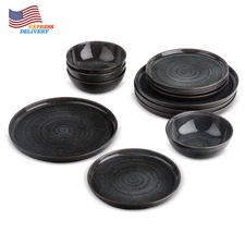 Rip Ceramic Dinnerware Set 12-Piece FREE SHIPPING USA