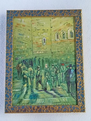 Vincent Van Gogh , Painting Oil On Canvas , signed stamped vintage.